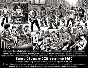 Concert pour l'Association Roots&Culture à Vigneux-sur-Seine.