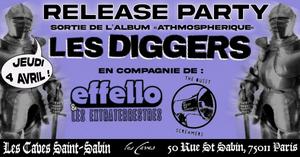 Les Diggers Release Party : The Quiet Screamers / Effello et les Extraterrestres / Les Diggers @ Les Caves Saint-Sabin